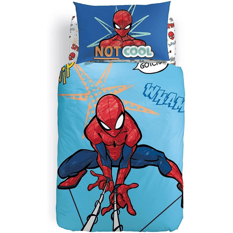 Caleffi Disney Completo Copripiumino per Letto Singolo Spiderman Cool 10107909 D60 - Passarelli Biancheria