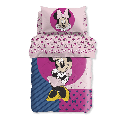 Caleffi Disney Trapunta 1 Posto Minnie Smile in Cotone 1010904 D101 - Passarelli Biancheria