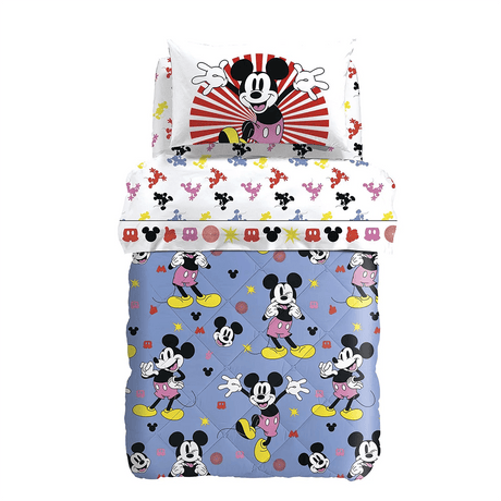 Caleffi Disney Trapunta per Letto Singolo in Cotone Mickey Fantasy D86 - Passarelli Biancheria