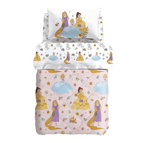 Caleffi Disney Trapunta per Letto Singolo in Cotone Princess 1009923 D86 - Passarelli Biancheria