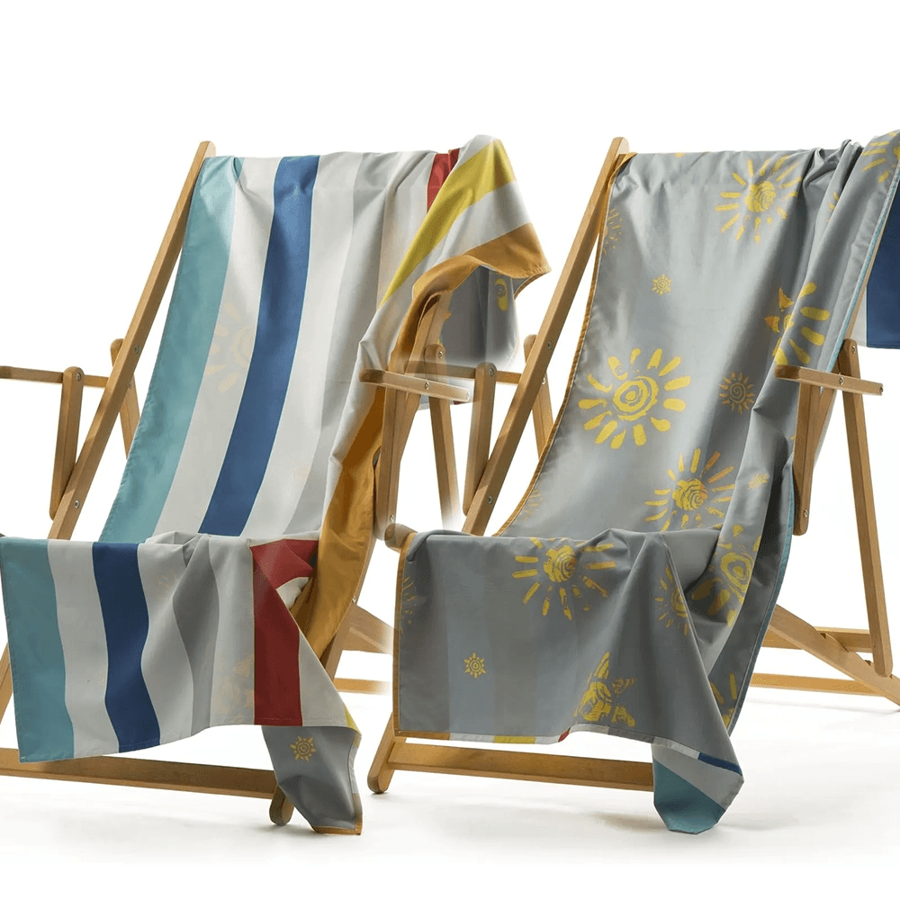 Caleffi Telo da Mare Spiaggia in Microfibra 90x200cm Riga D13 - Passarelli Biancheria