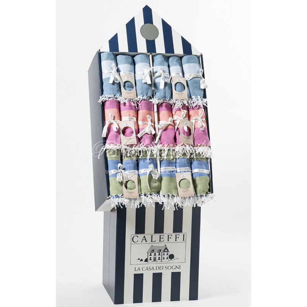 Caleffi Telo mare Pareo Fouta California Beach Con il Tuo Nome 90x180 2411S10