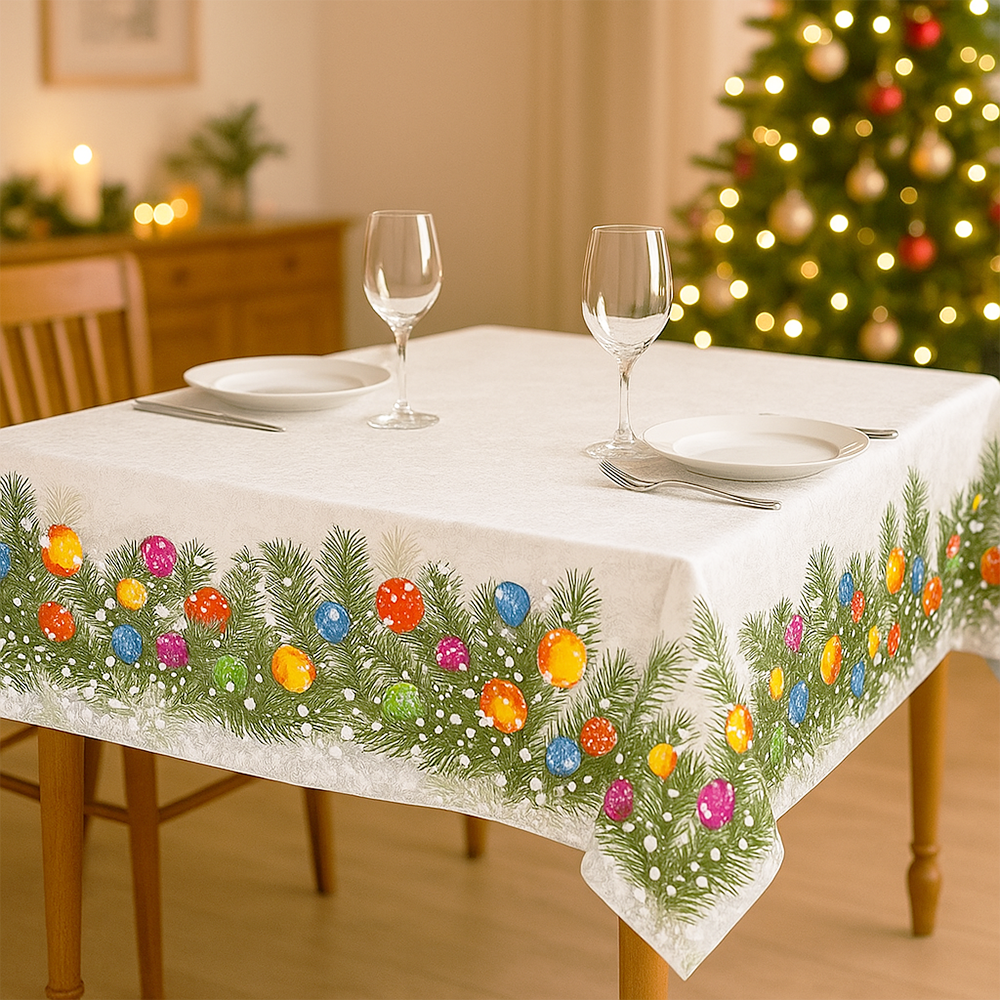 Caleffi Tablecloth in Pure Cotton with Balocchi Digital Print - Various Sizes