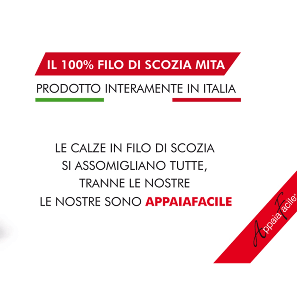 Calza Lunga da Uomo in Filo Scozia con Sistema Appaia Facile LS005-DM092 S50 - Passarelli Biancheria