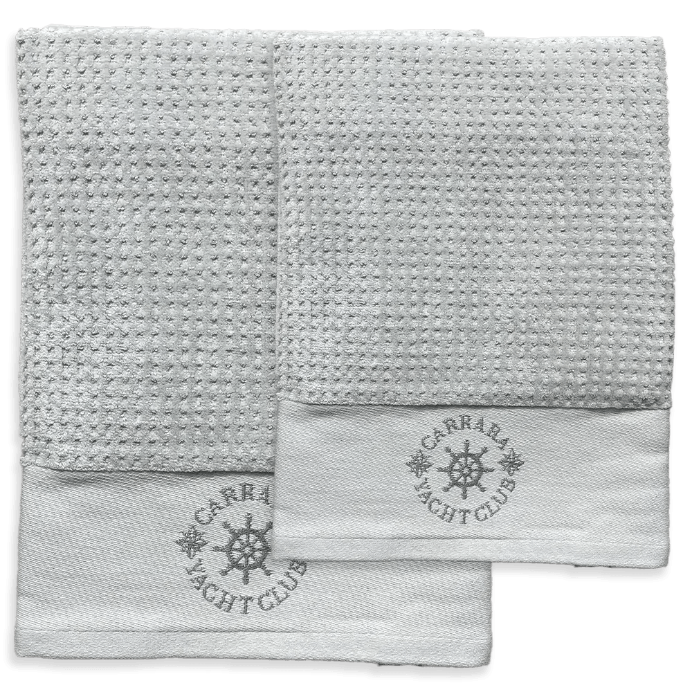 Carrara Set 1+1 Asciugamani e Ospite Promotion Item Yacht club in Spugna S90 - Passarelli Biancheria