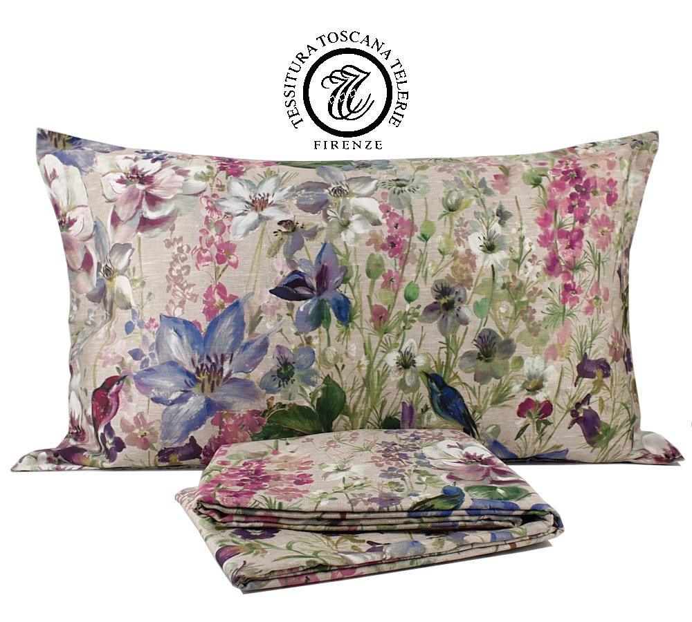 Tessitura Toscana Telerie Completo Lenzuola Matrimoniale Arome B210 - Passarelli Biancheria