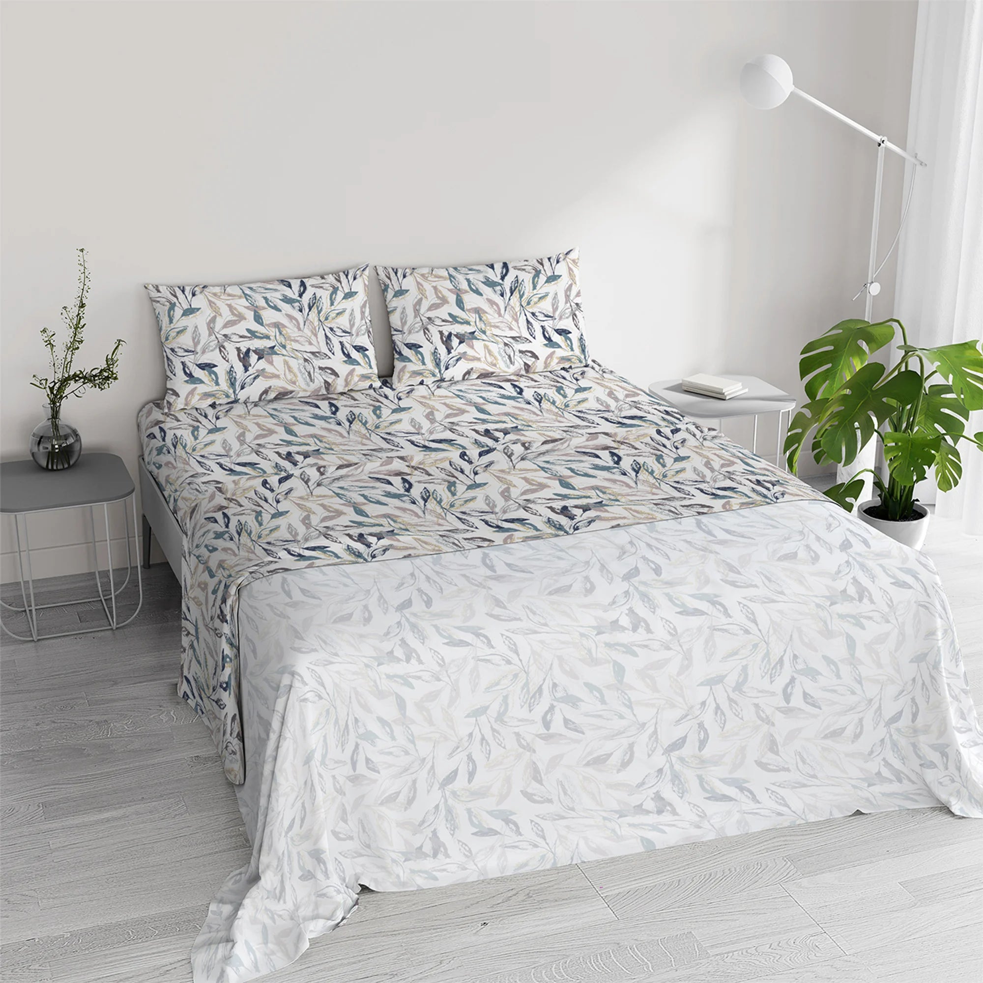 Completo Lenzuola 100% Cotone Ida - Varie Dimensioni