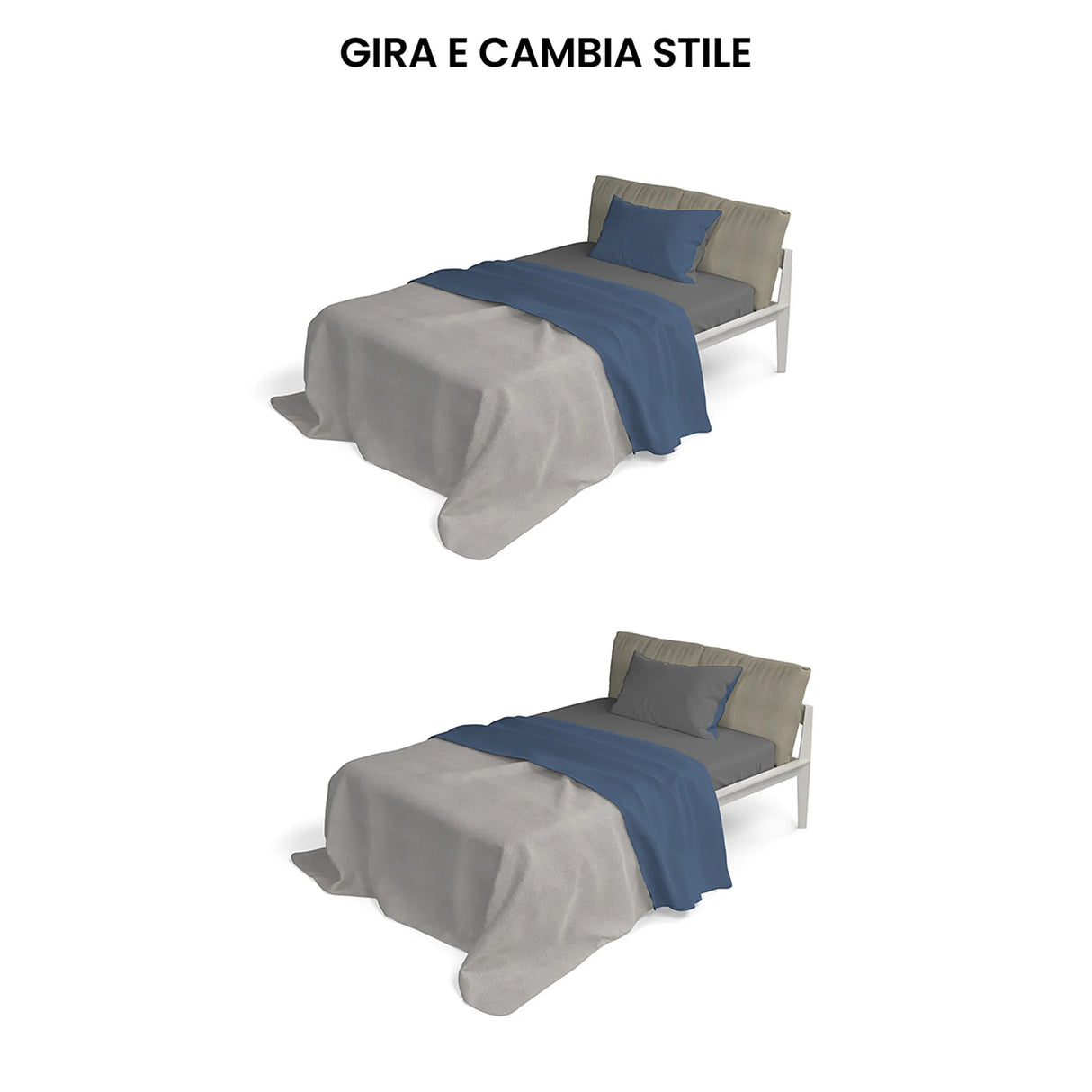 Completo Lenzuola in Puro Cotone Tinta Unita Colors Double - Varie Dimensioni