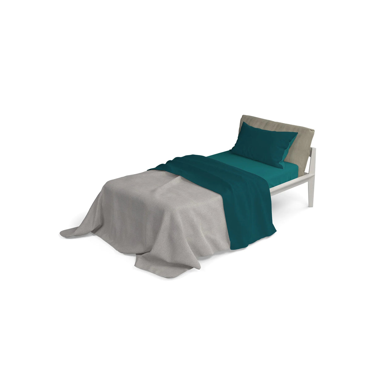 Completo Lenzuola in Puro Cotone Tinta Unita Colors Double - Varie Dimensioni