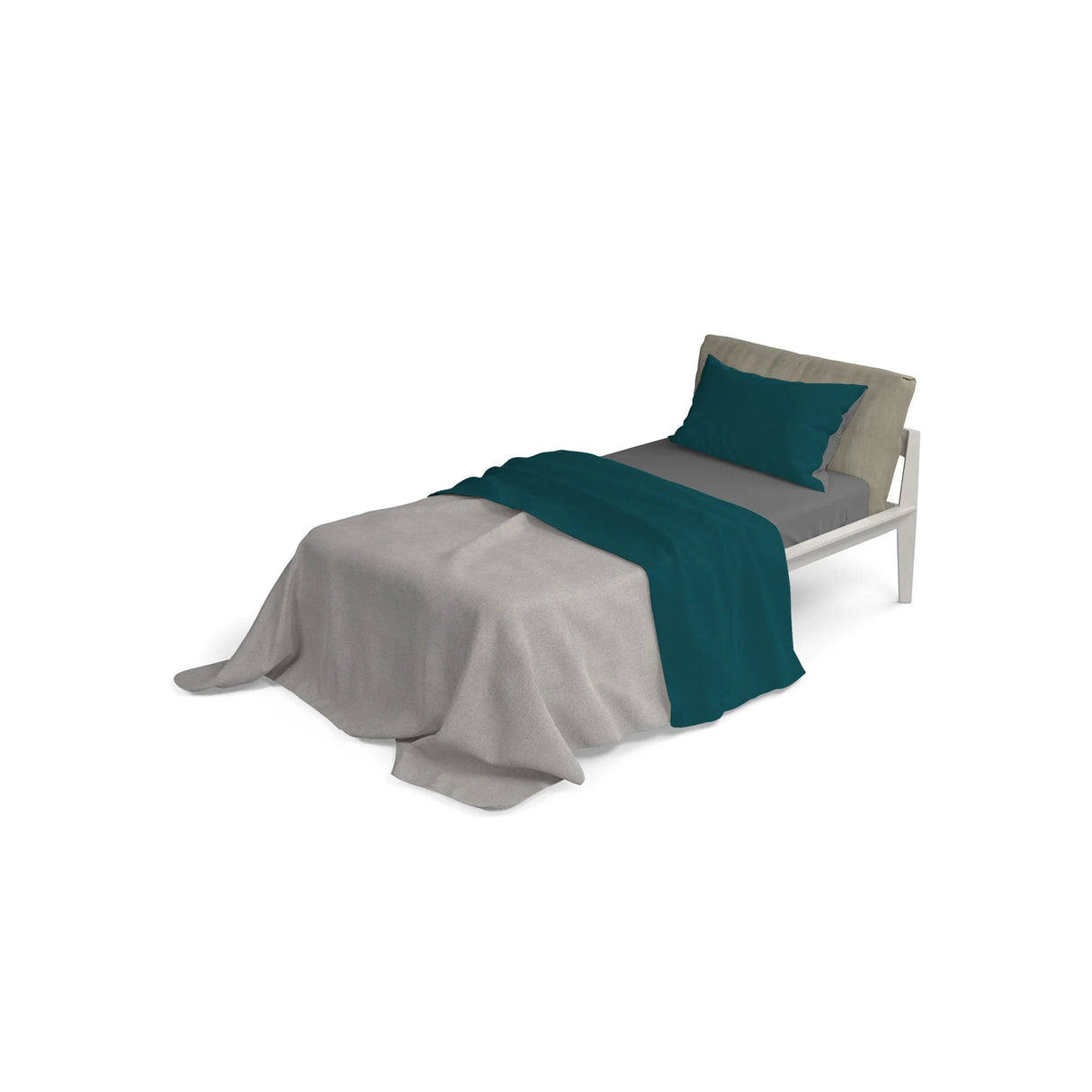 Completo Lenzuola in Puro Cotone Tinta Unita Colors Double - Varie Dimensioni