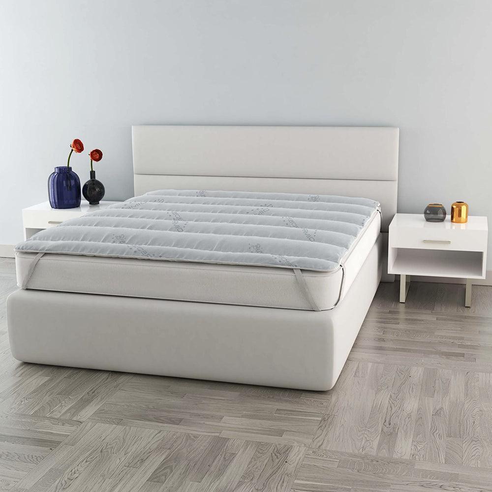 Topper Coprimaterasso Trapuntato Bioceramica - Varie Dimensioni - Passarelli Biancheria