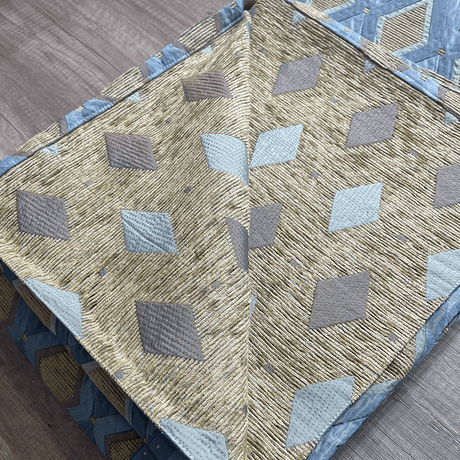 Copriletto Estivo Matrimoniale Artigianale in Tappezzeria di Viscosa Lavorato a Mano S30 - Passarelli Biancheria