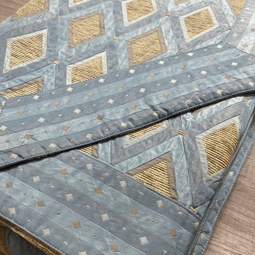 Copriletto Estivo Matrimoniale Artigianale in Tappezzeria di Viscosa Lavorato a Mano S30 - Passarelli Biancheria