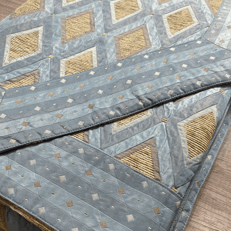 Copriletto Estivo Matrimoniale Artigianale in Tappezzeria di Viscosa Lavorato a Mano S30 - Passarelli Biancheria