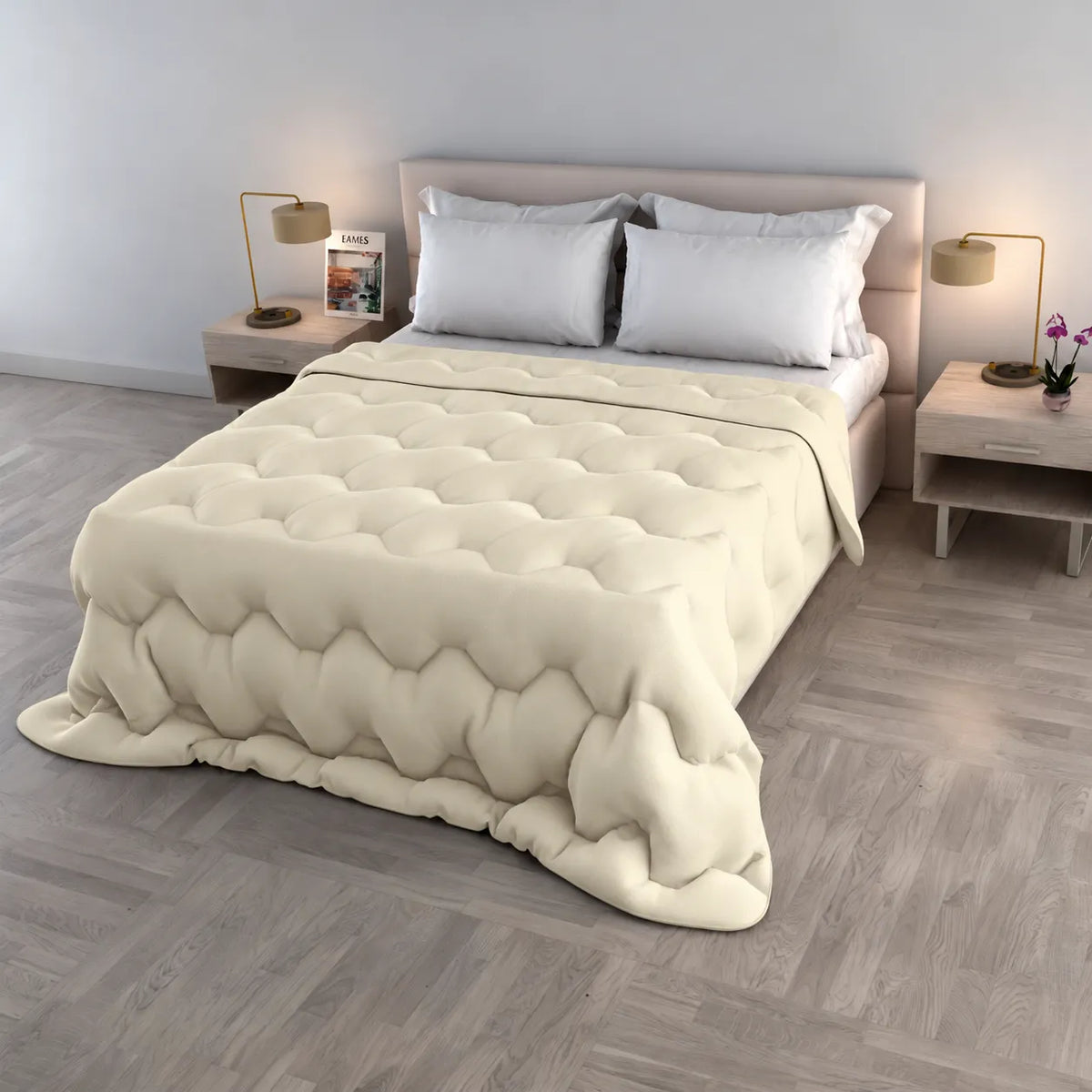 Trapunta Matrimoniale Water Washed 250x250 cm – Made in Italy