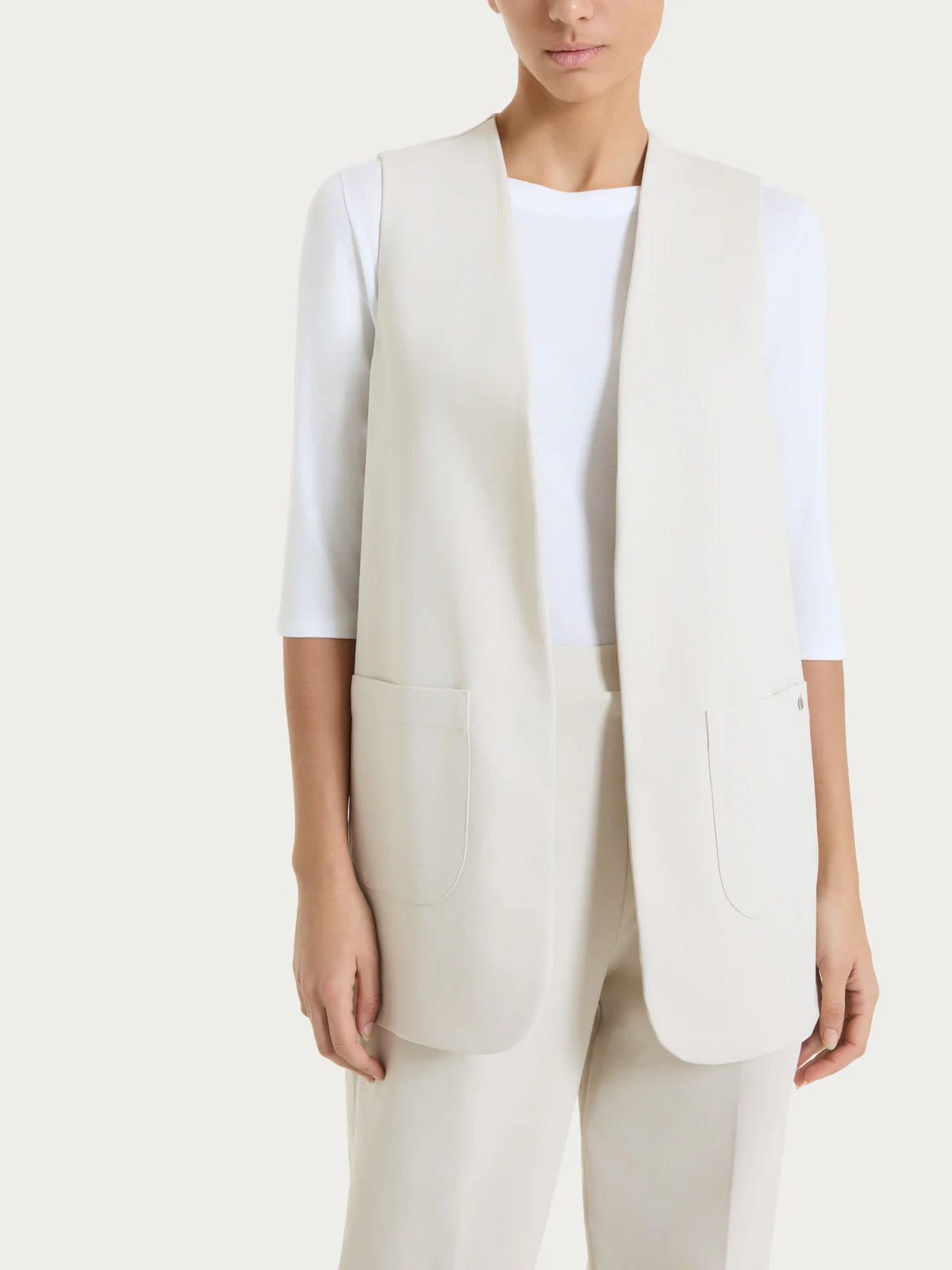 Ragno Gilet aperto in Compact Light D293GL S53