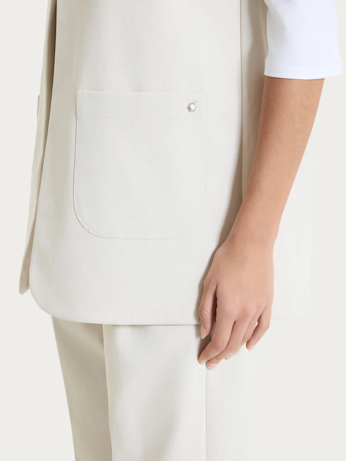 Ragno Gilet aperto in Compact Light D293GL S53