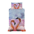 Parure Copripiumino Singolo 1 Posto GoodNight Fenicottero Love B22 - Passarelli Biancheria