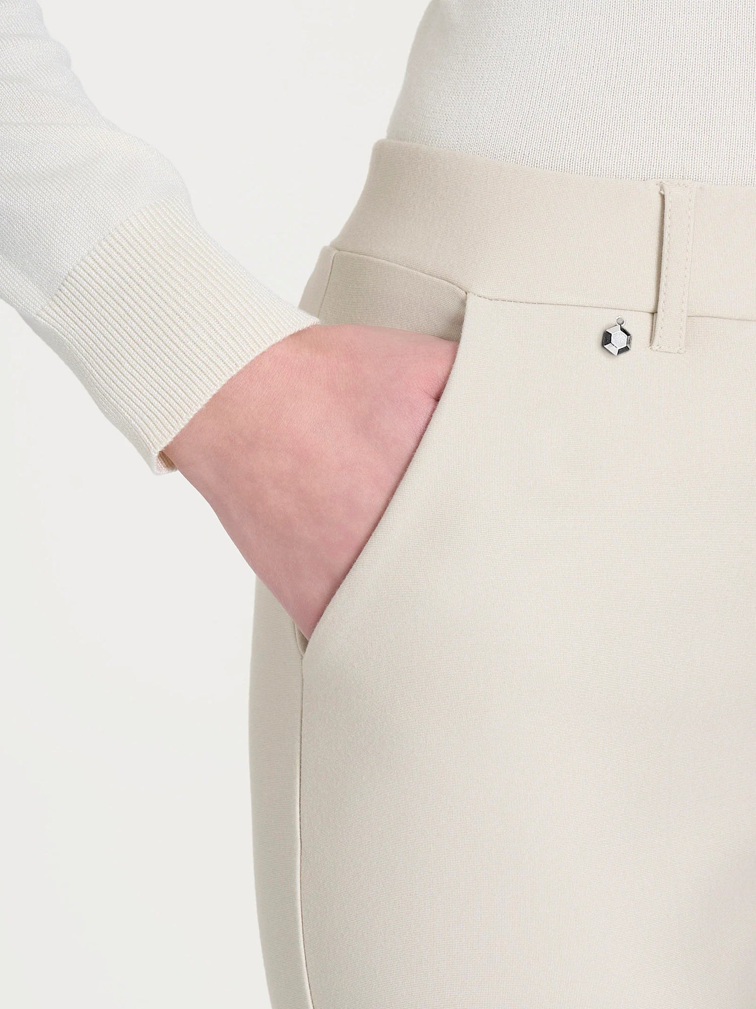 Ragno Pantalone da Donna Straight Leg in Viscosa Elasticizzata DB24PP 2510S70