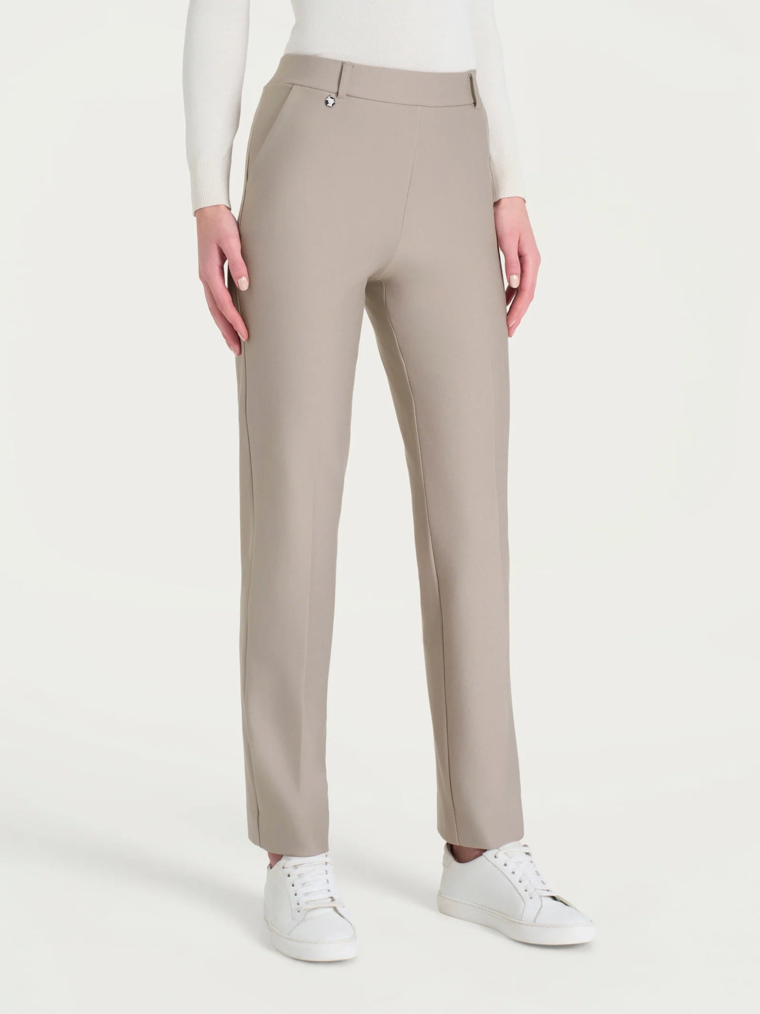 Ragno Pantalone da Donna Straight Leg in Viscosa Elasticizzata DB24PP 2510S70