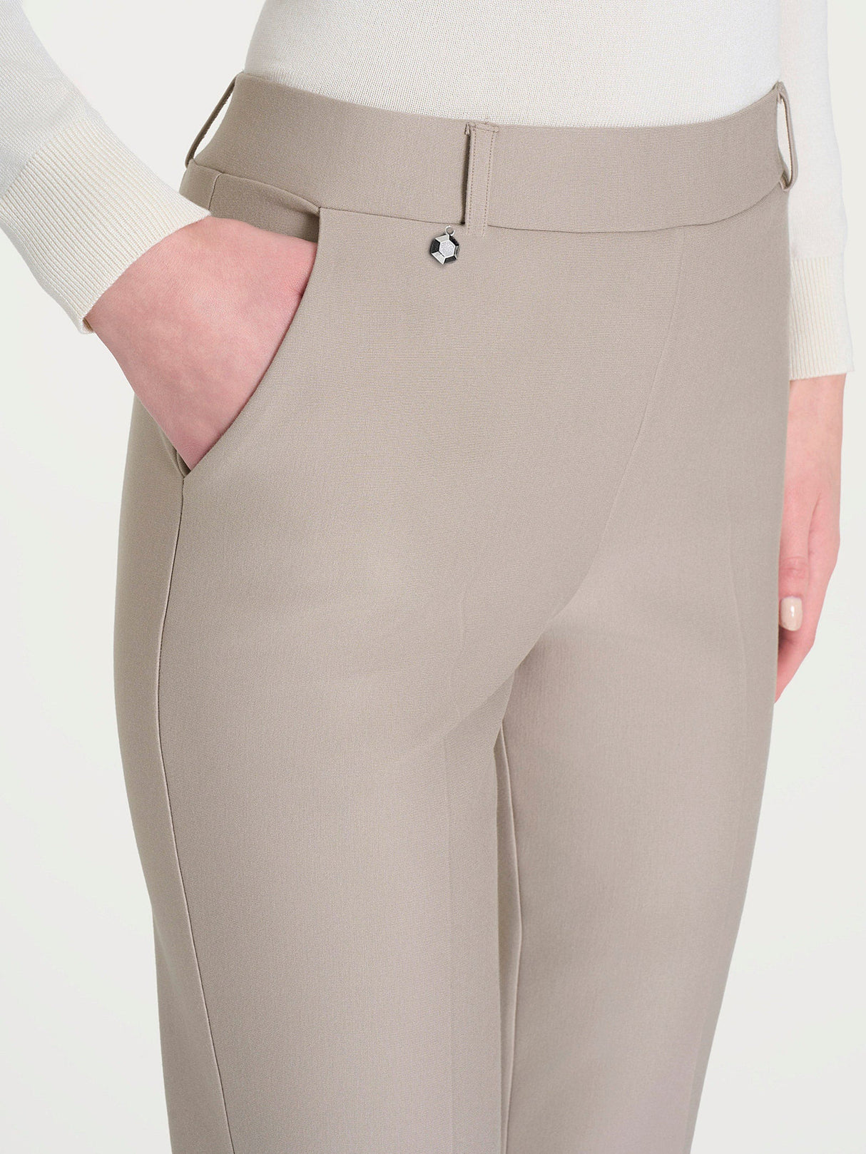 Ragno Pantalone da Donna Straight Leg in Viscosa Elasticizzata DB24PP 2510S70