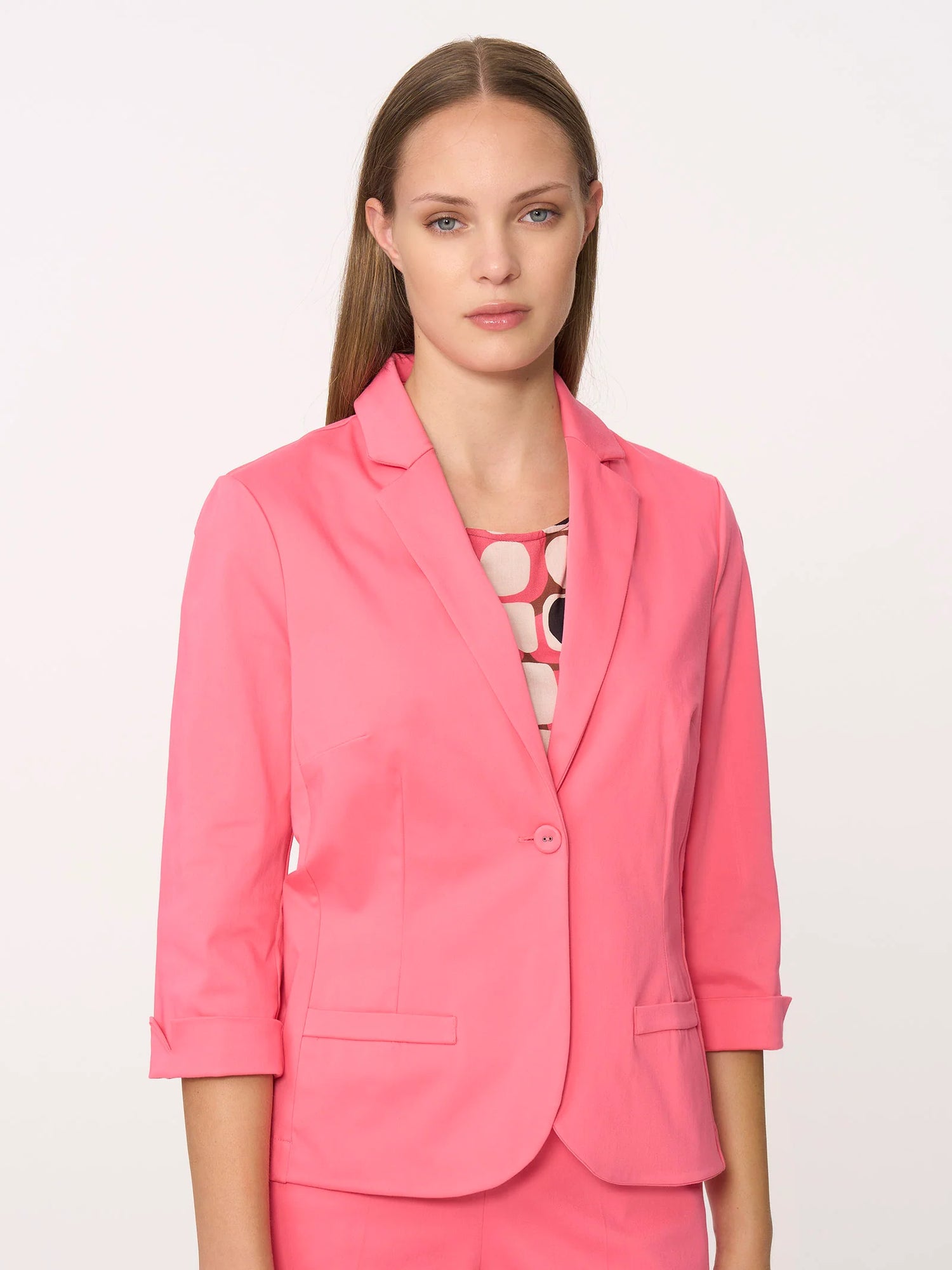Ragno Blazer da Donna con manica 3/4 in Satin Power DC62GW S84