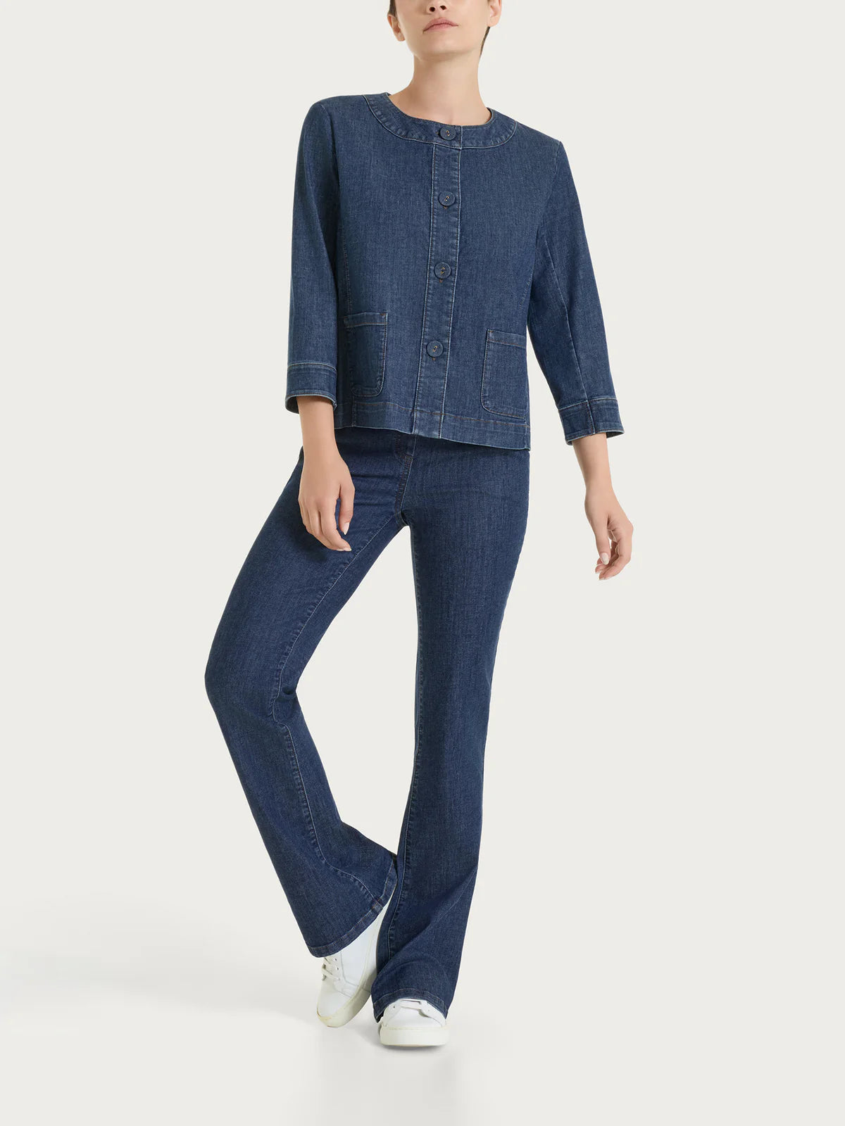 Ragno Giacca con bottoni in Light Denim DN18GW S60