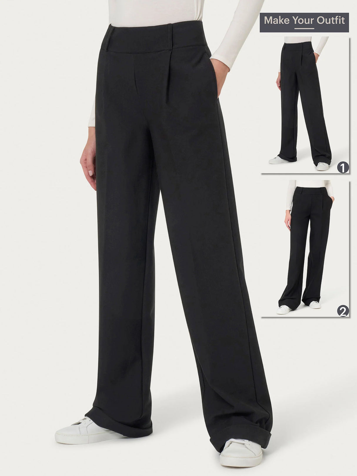 Ragno Pantalone Invernale da Donna ampio con tasche in Compact DO16PE 2411S74