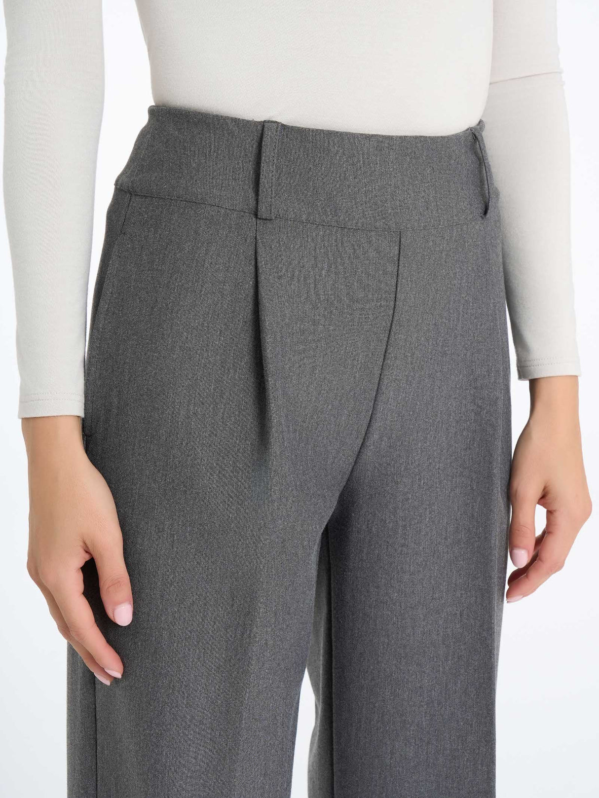 Ragno Pantalone Invernale da Donna ampio con tasche in Compact DO16PE 2411S74