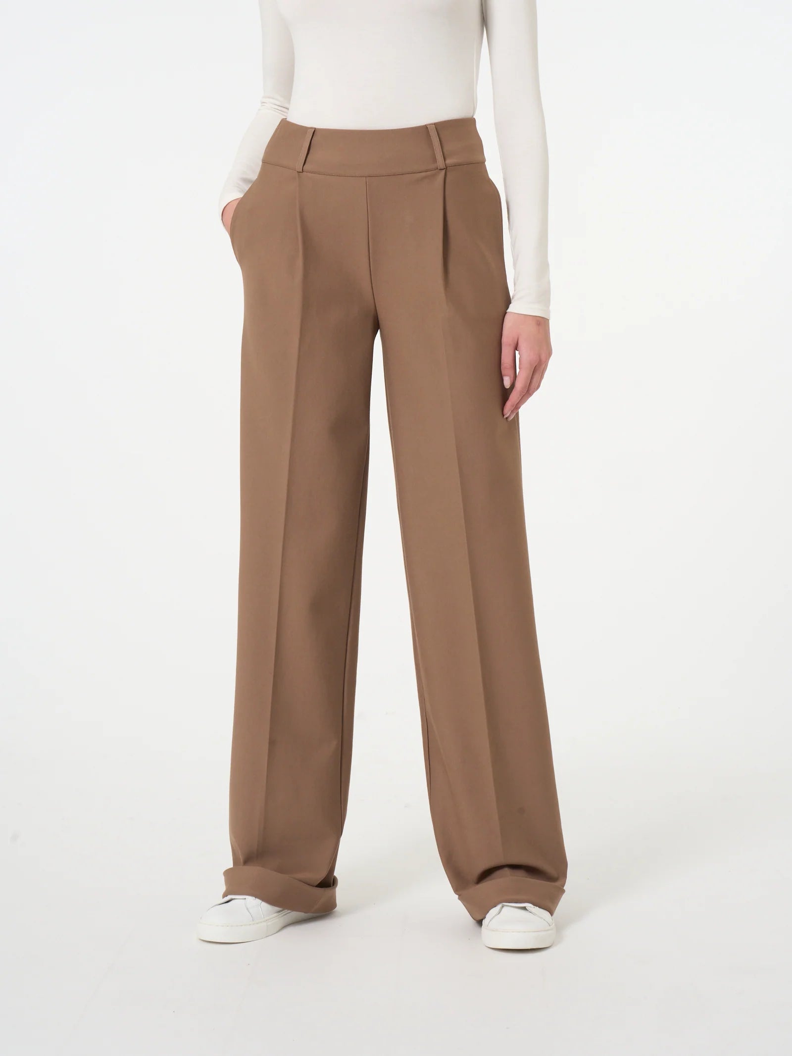 Ragno Pantalone Invernale da Donna ampio con tasche in Compact DO16PE 2411S74