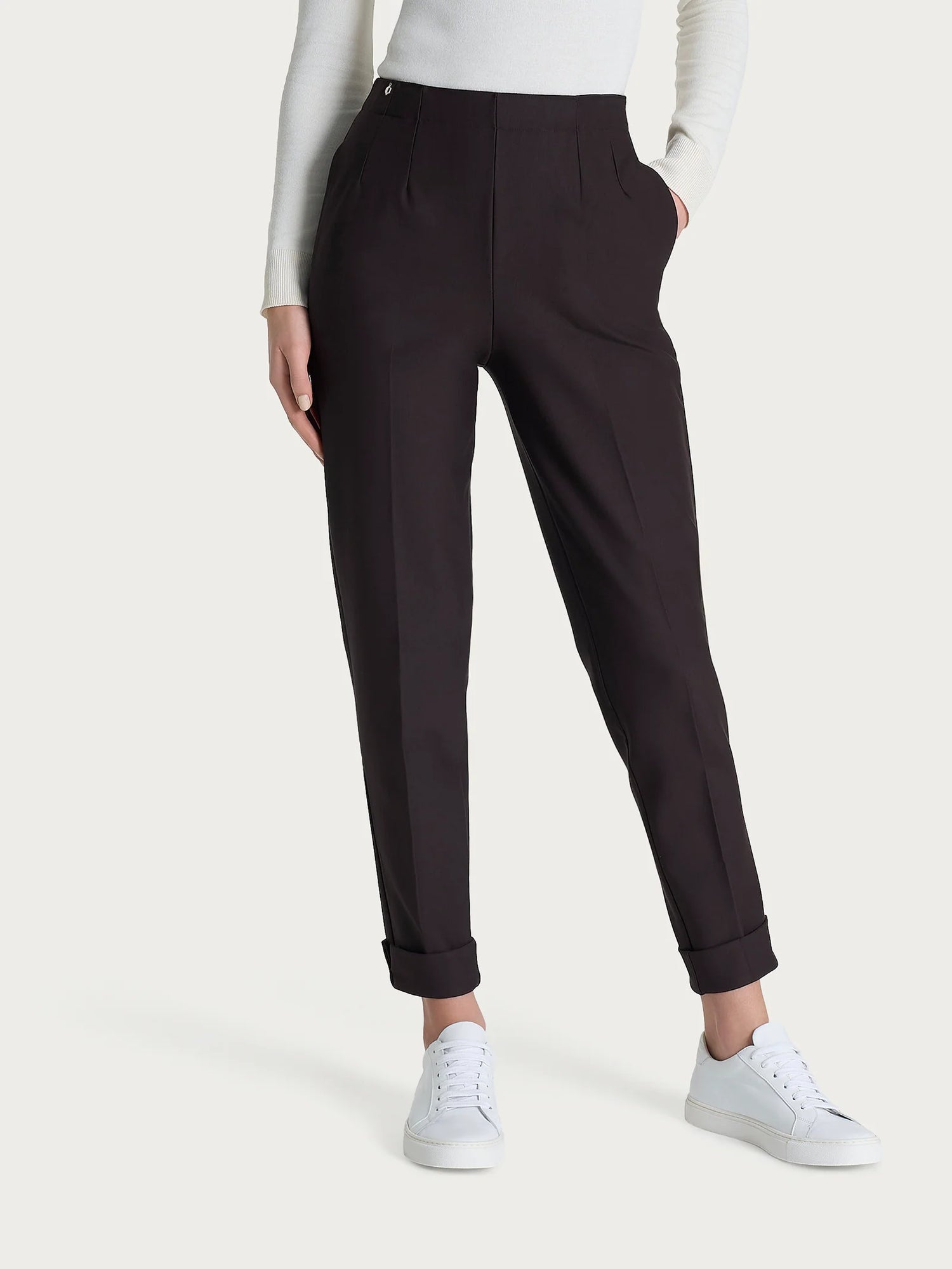 Ragno Pantalone Invernale da Donna a carota con tasche in tessuto Compact DO32PS 2510S70