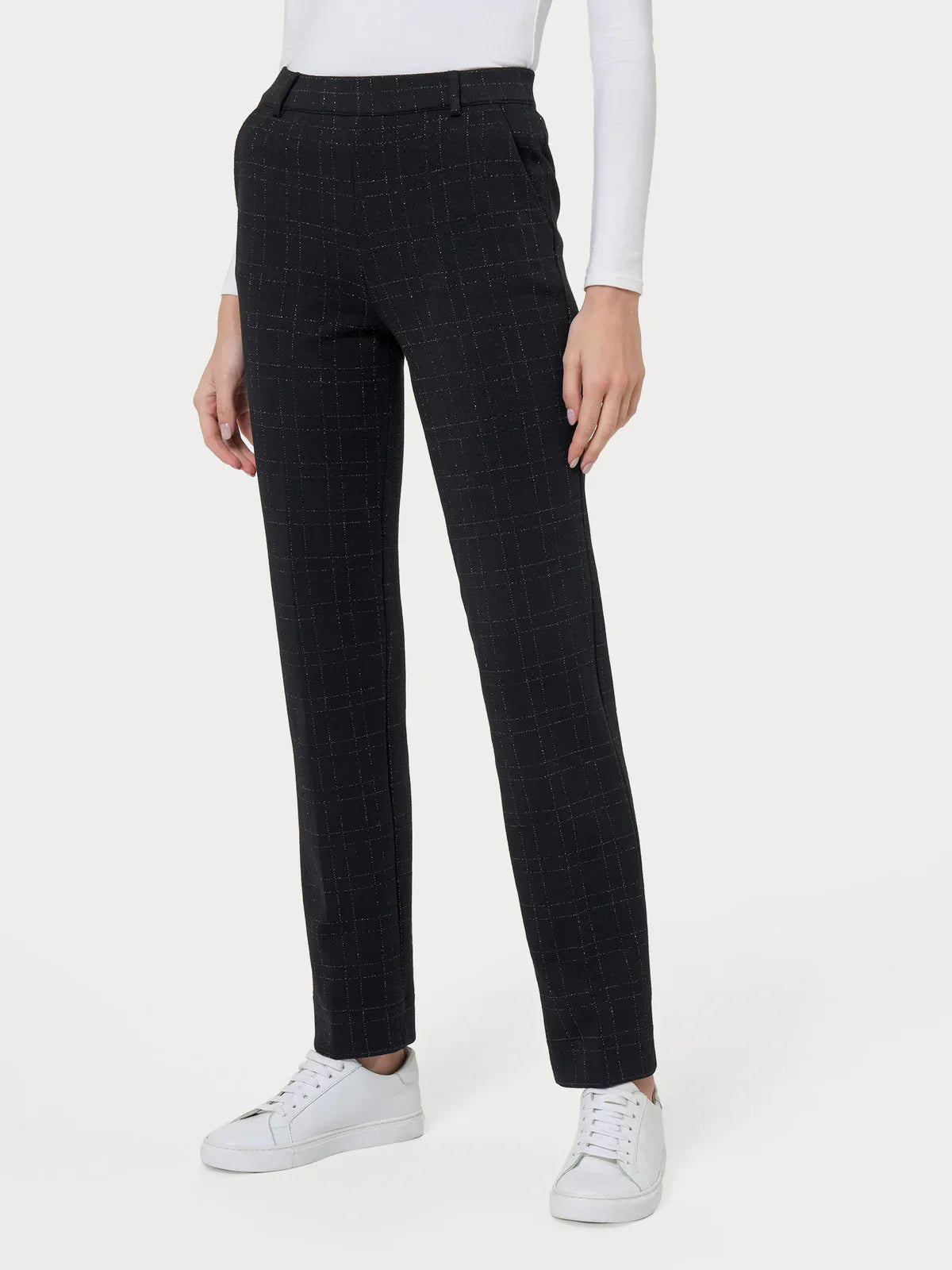 Ragno Pantalone dritto elasticizzato con lurex DO33PP