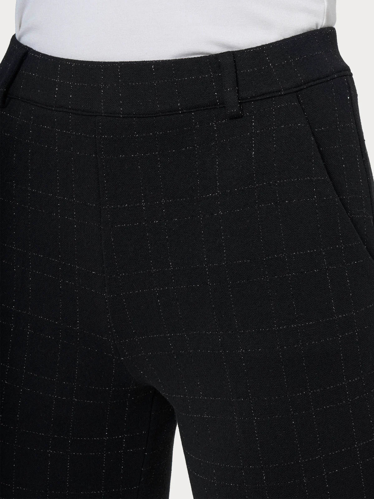 Ragno Pantalone dritto elasticizzato con lurex DO33PP