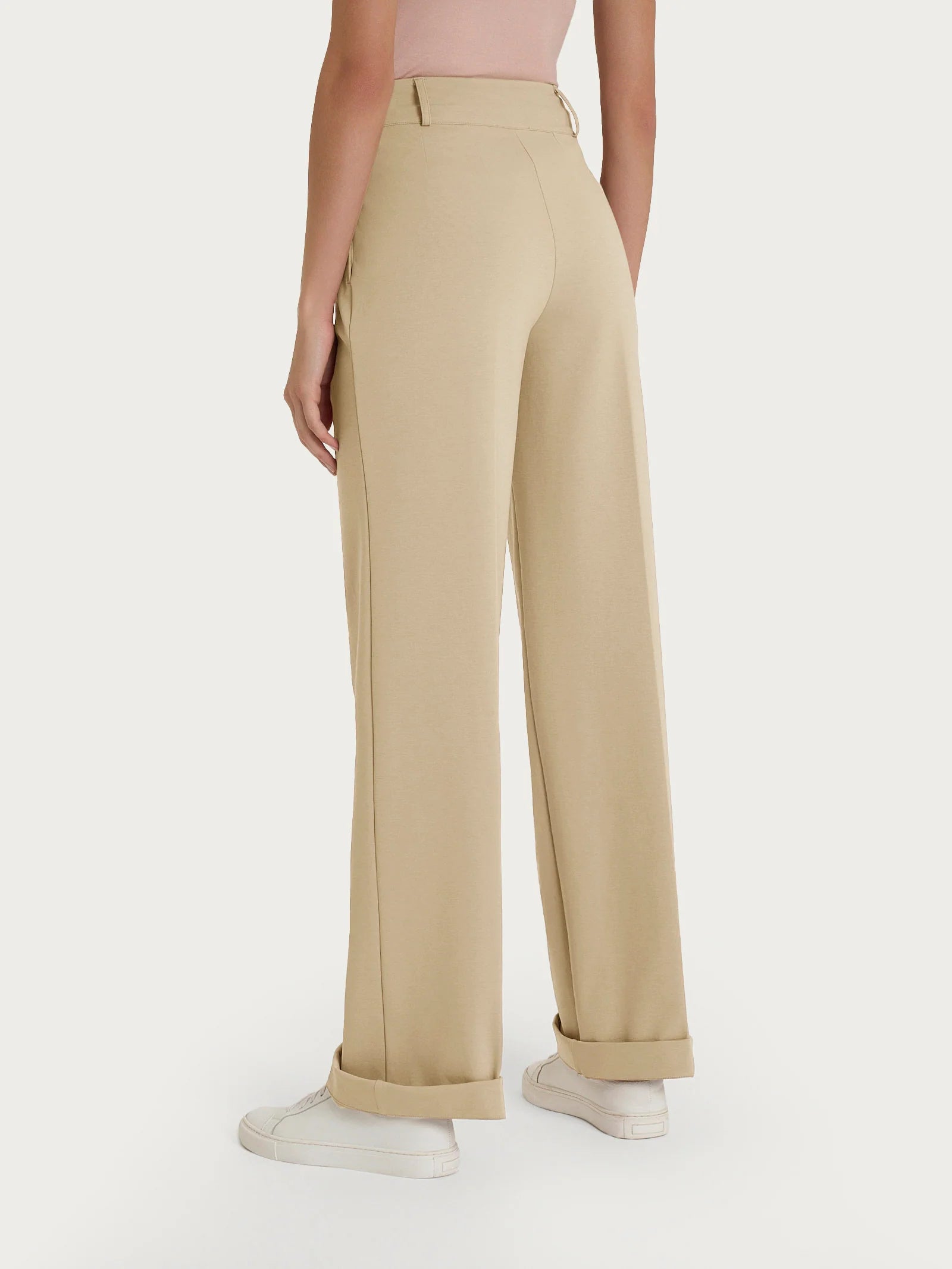 Ragno Pantalone ampio con tasche e pinces in Compact Light DP40PE 2504S75