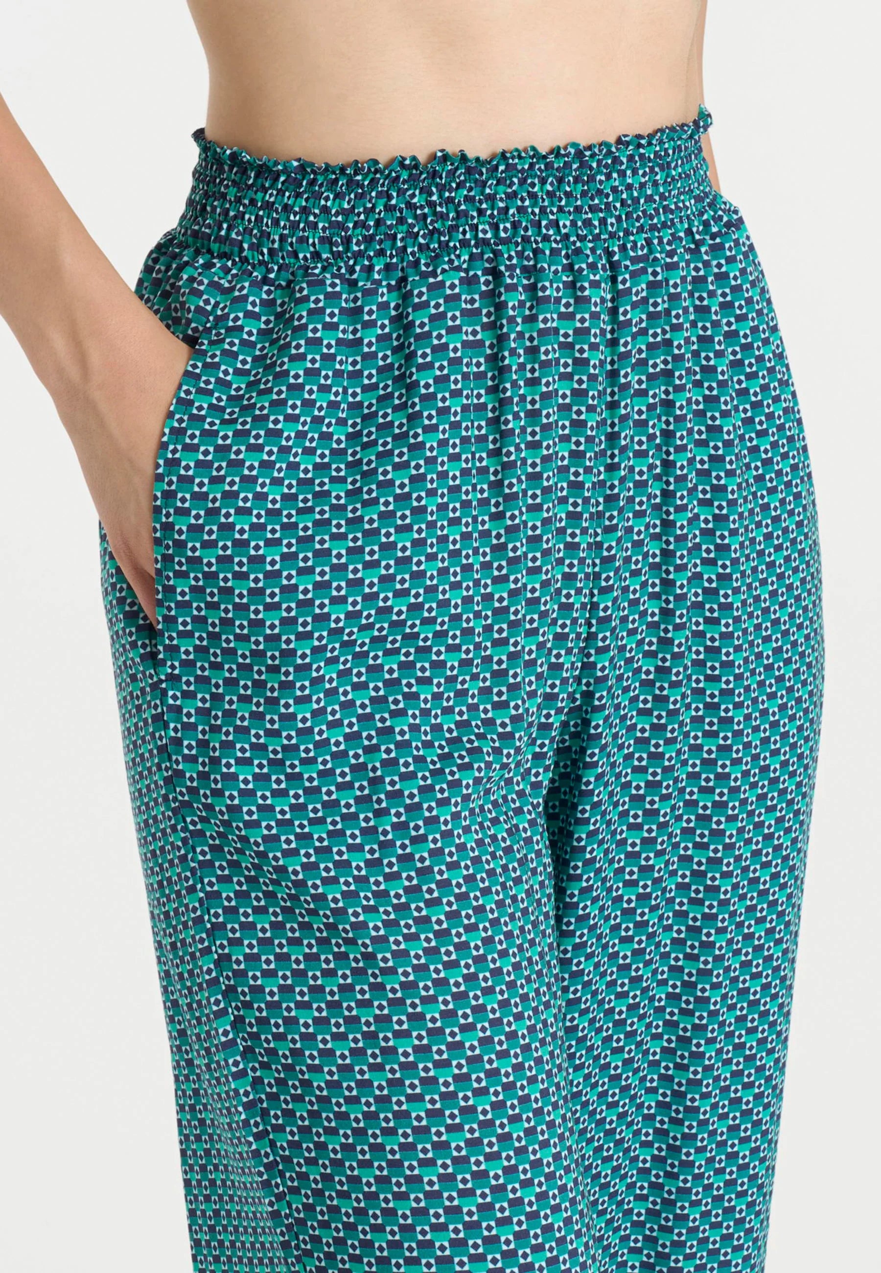 Ragno Pantalone Donna Lungo Fantasia in Viscosa Leggera DQ02PE 2505S44