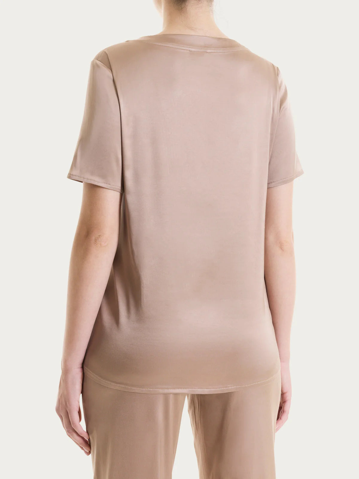 Ragno Maglietta con manica corta in Stretch Satin DS51S7 S30