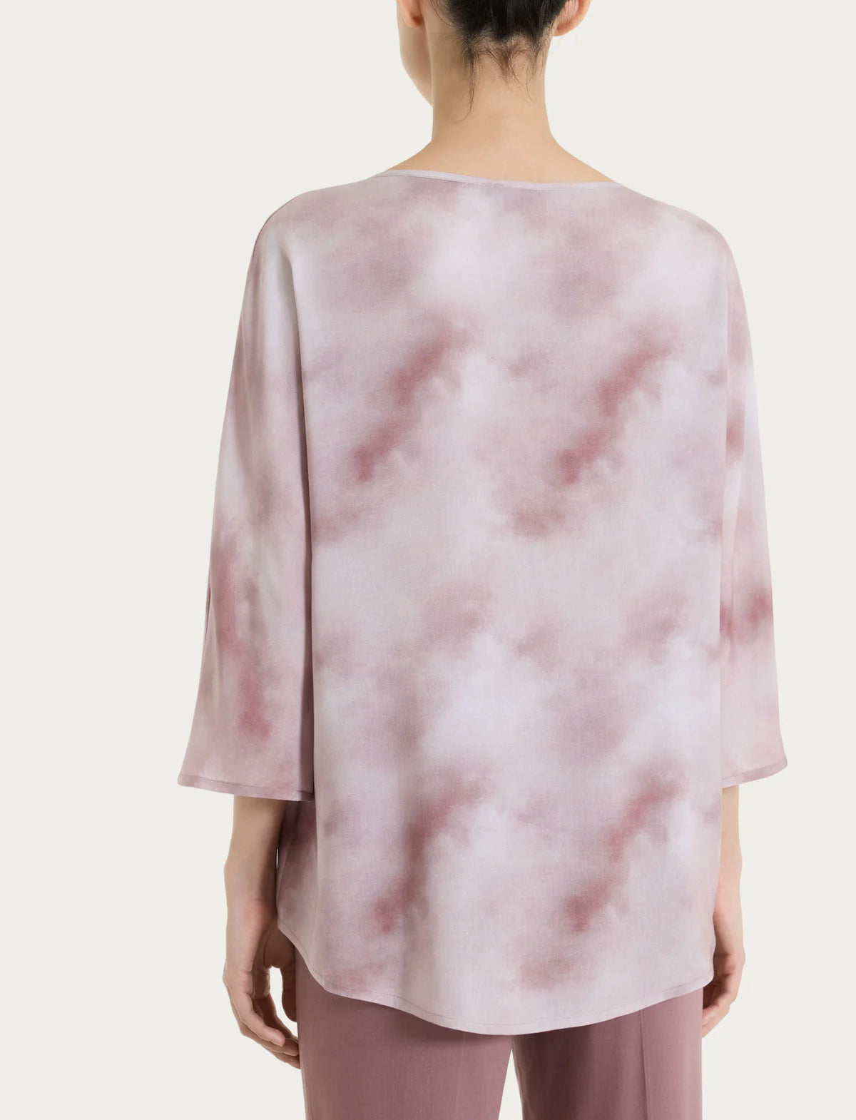 Ragno Blusa con manica 3/4 e fantasia in EcoSeta DS84SX S34