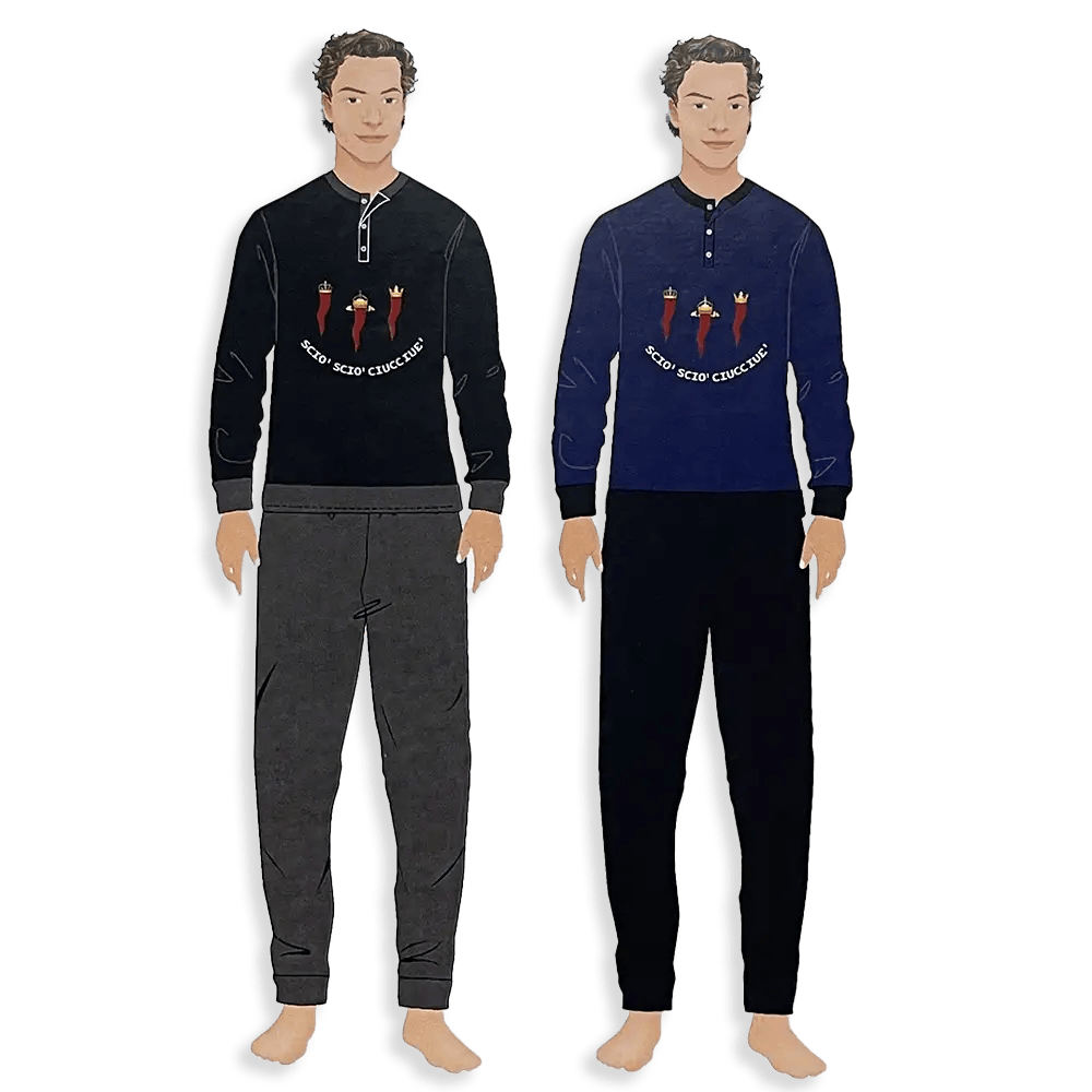 Dandy Pigiama da Uomo Caldo Cotone 152PF S22 - Passarelli Biancheria