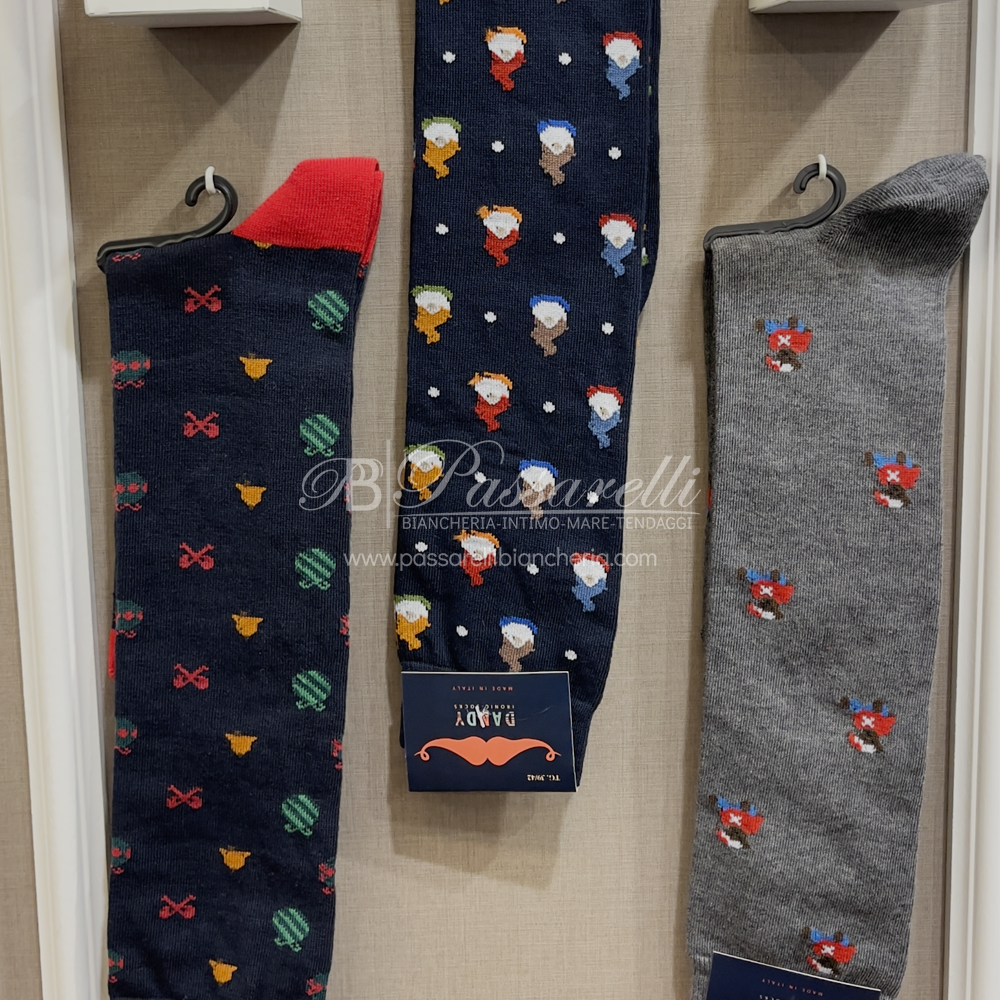Dandy Confezione 3 Paia Calze Lungo Caldo Cotone Uomo - Varie Fantasie 2410S15