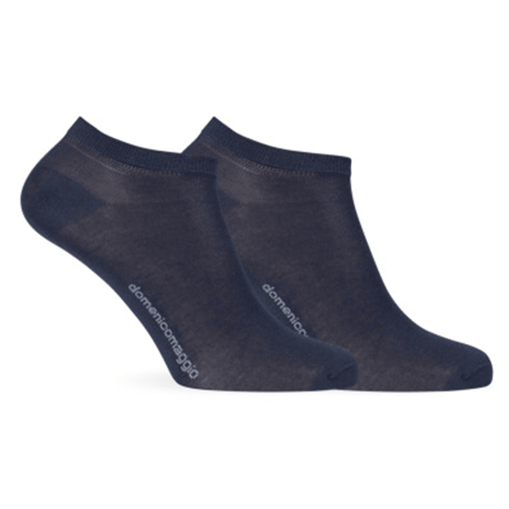 Domenico Maggio 2 Paia di Calza Fantasmino Unisex in filo di Cotone DM369 S70 - Passarelli Biancheria