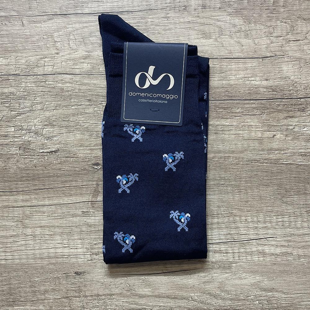 Domenico Maggio Calza Lunga Fantasia da Uomo in Filo Scozia DM455 S88