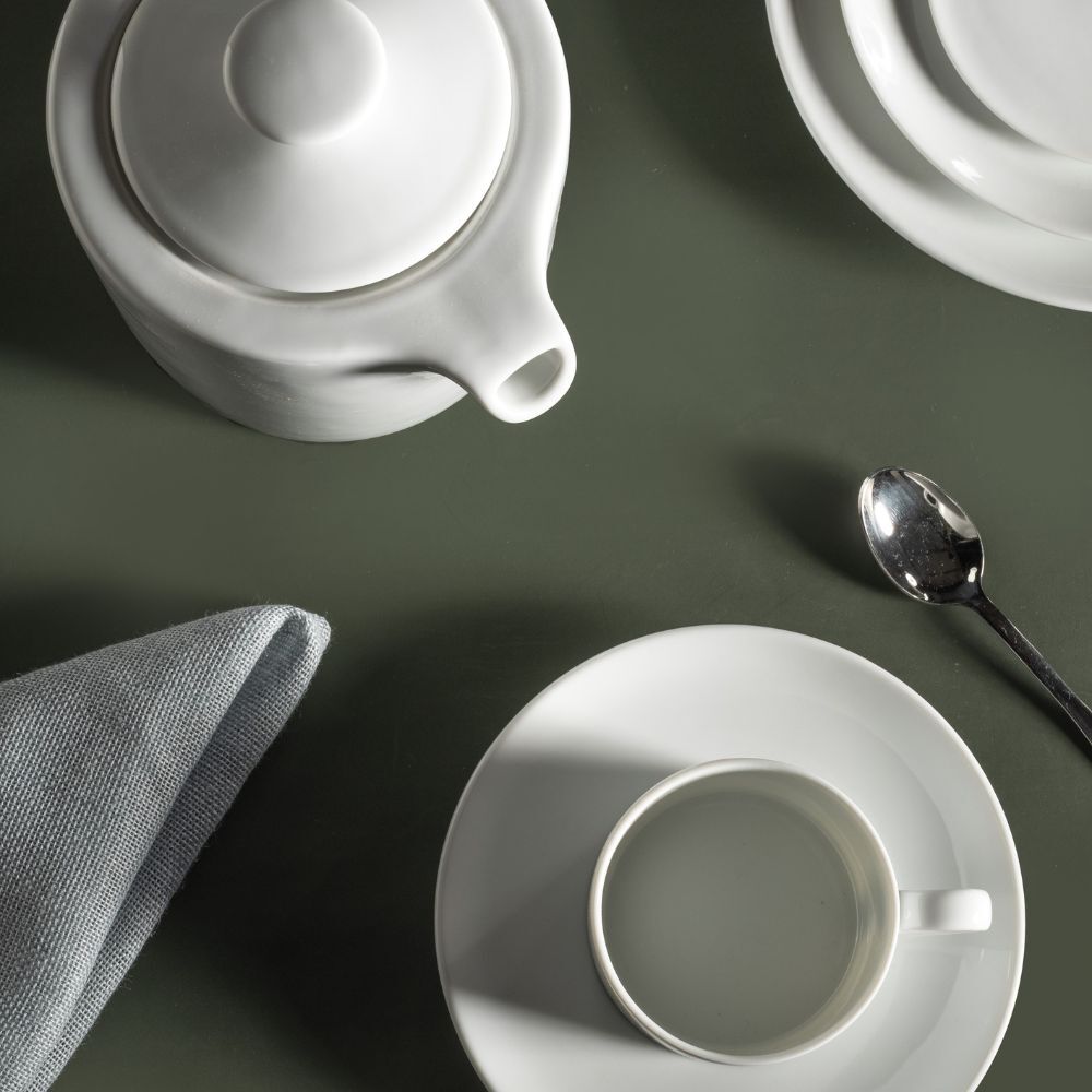 Weissestal Servizio tavola 18pz Domus Weiss - White in porcellana