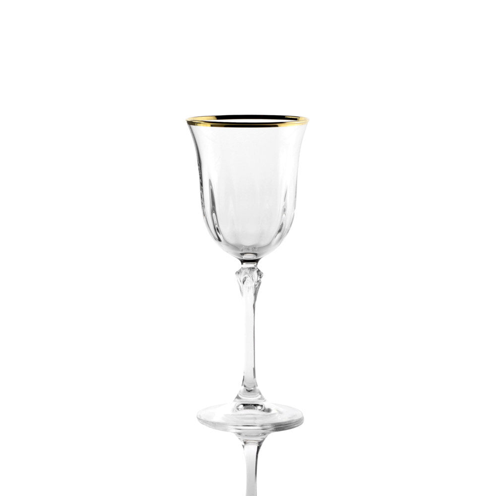 Weissestal Servizio di Calici Dovy Optic Gold da 18 pezzi