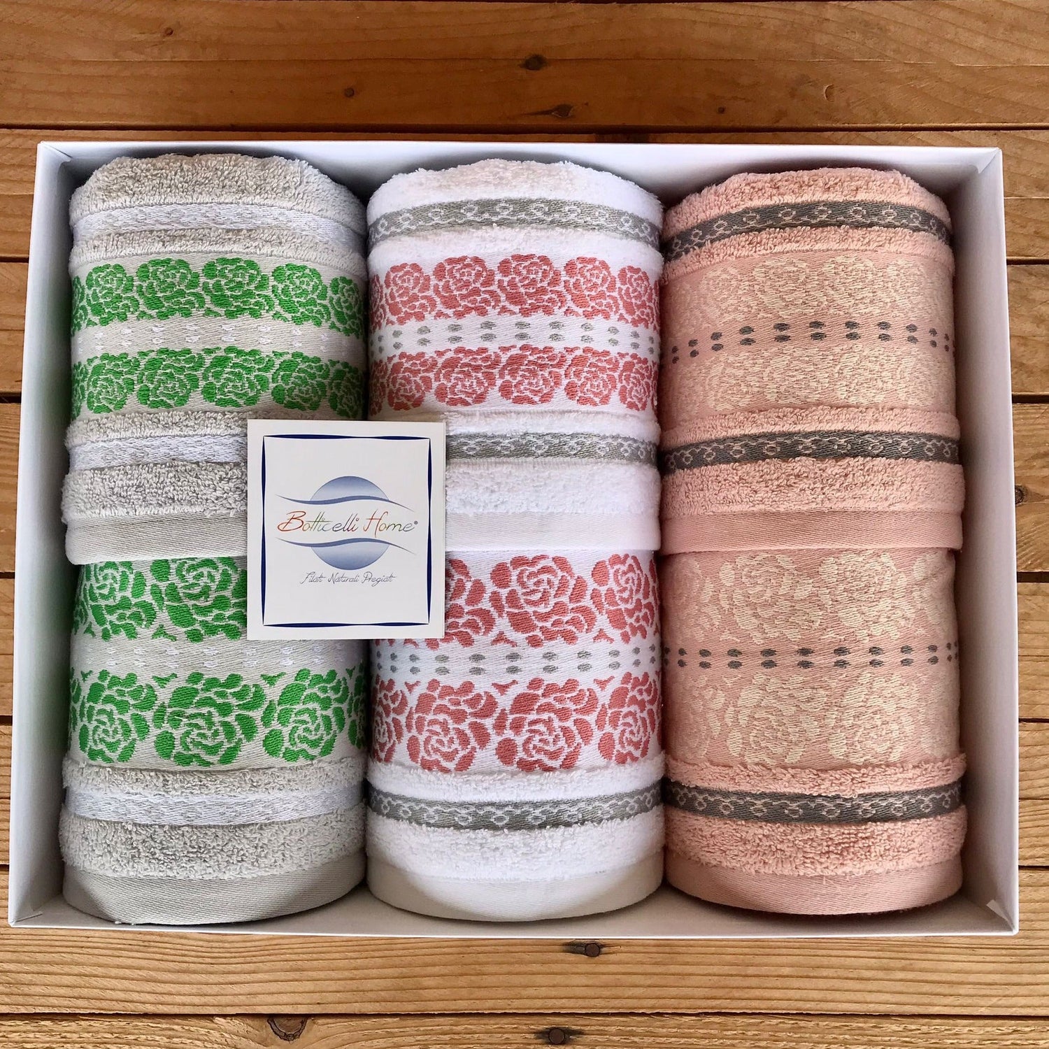 Asciugamani 3+3 BARRA FELPO  By BOTTICELLI HOME