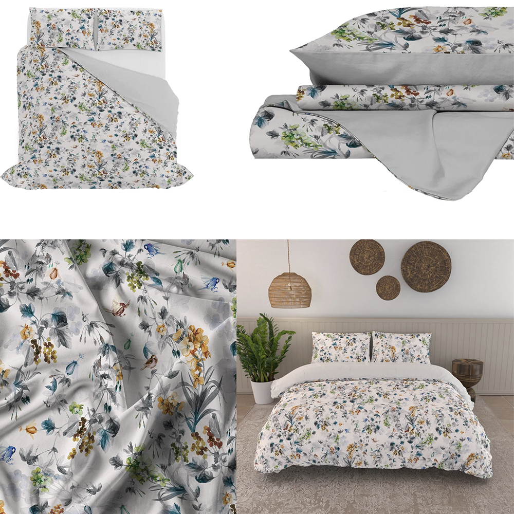 Parure Copripiumino Matrimoniale in Cotone 100% Made in Italy - Vari Disegni