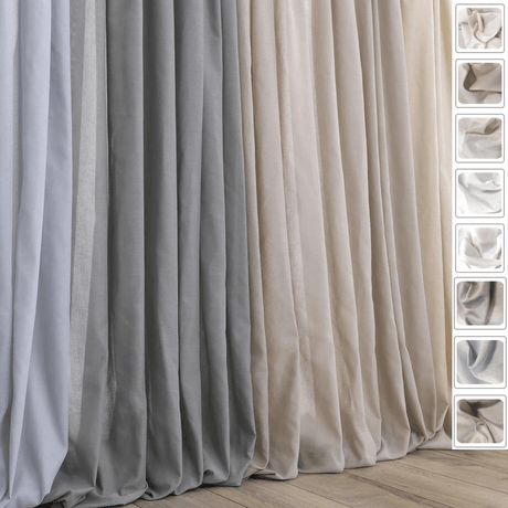 Fabrics Tessuto per Tende al metro Futura Luminoso Tinta Unita S26 - Passarelli Biancheria