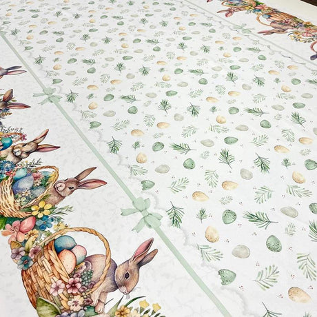 Magilu Tovaglia in Cotone Fascia Conigli - Dimensioni Varie - Passarelli Biancheria