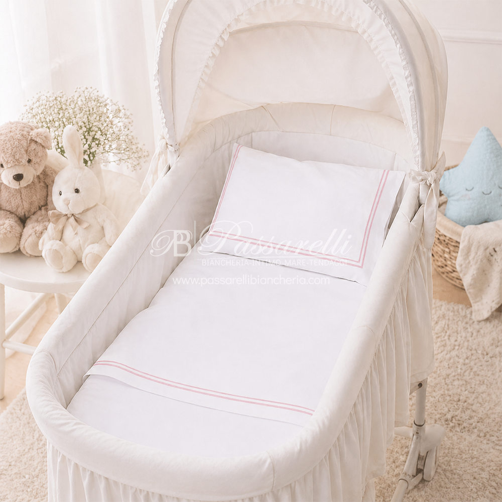 Fazzini Baby Completo Lenzuola Culla Carrozzina Pio Pio