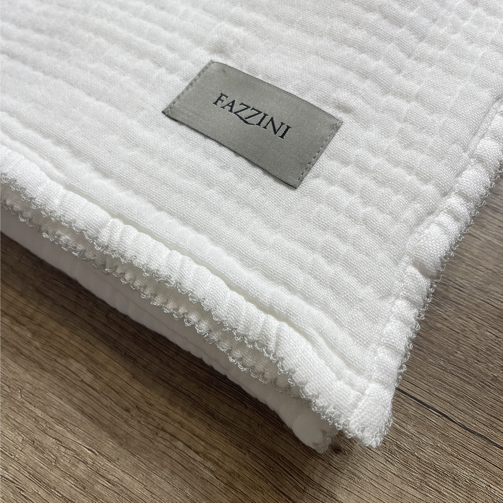 Fazzini Baby Copertina Culla Carrozzina in Cotone Crochet S44