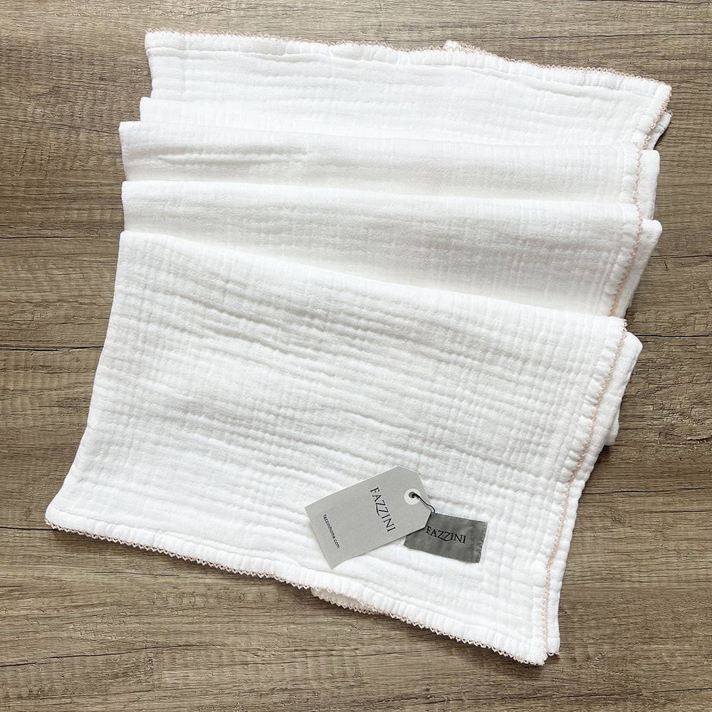 Fazzini Baby Copertina Culla Lettino in Cotone Crochet S57